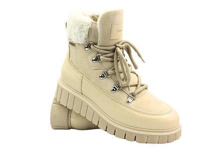 Dámské kozačky Trapper - Tamaris 2-26267-43 Beige Zip-up