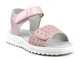 Pohodlné dětské sandály s holo efektem -Miss E 23DZ23-5881, lesklé růžové