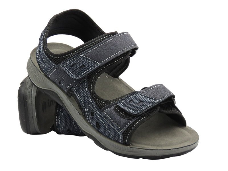 Pohodlné pánské klasické sandály tmavě modré INBLU TO-01