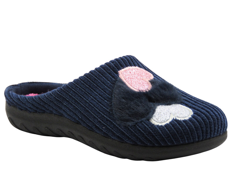 Měkké dámské pantofle – INBLU 155D173, modré