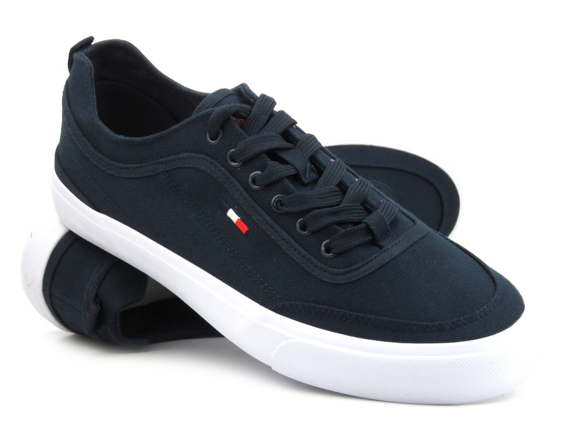 Pánské látkové tenisky - AMERICAN CLUB LH 84/23, tmavě modrá