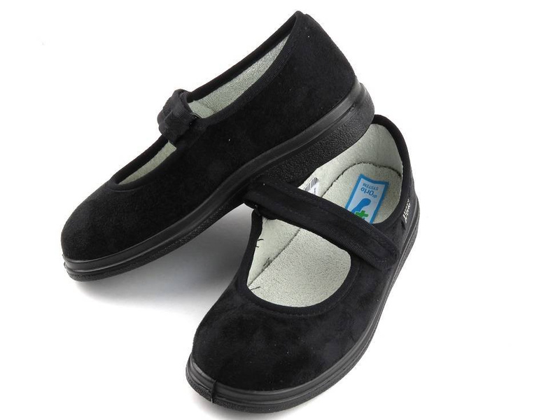Ortopedické dámské pantofle pro citlivé nohy - Befado dr Orto 462D002, černé