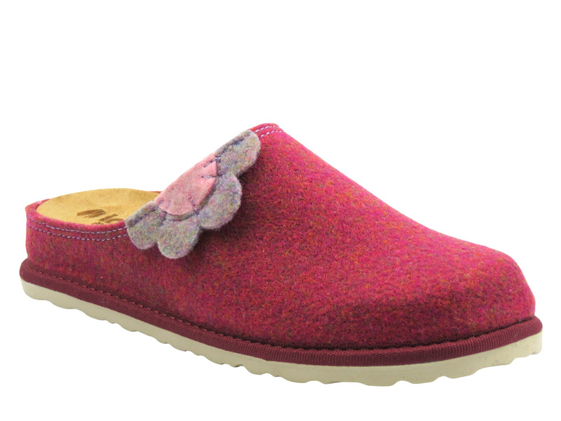 Dámské filcové pantofle fuchsiové Inblu CS-43