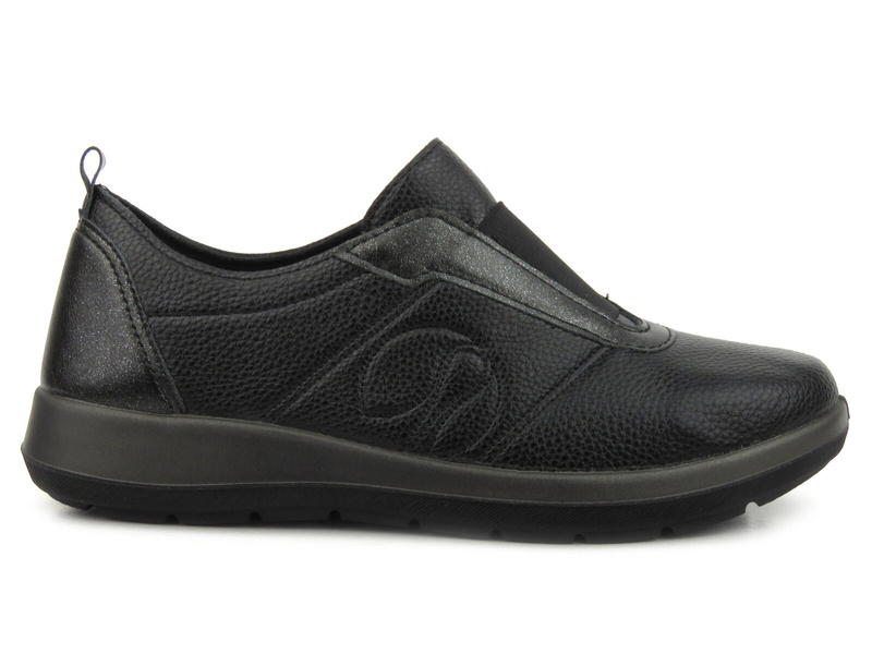 Pohodlná dámská obuv s gumičkou - Inblu WG-38, černá