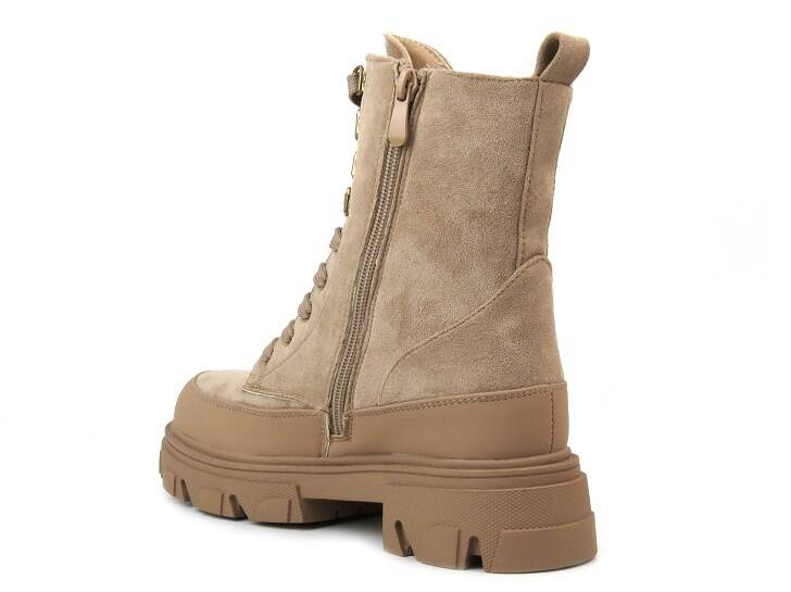 Dámské kotníkové boty z ekologické kůže - Potocki 22-11067, béžová