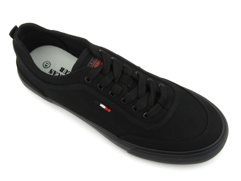 Pánské kotníkové tenisky - AMERICAN CLUB LH 84/23, černé