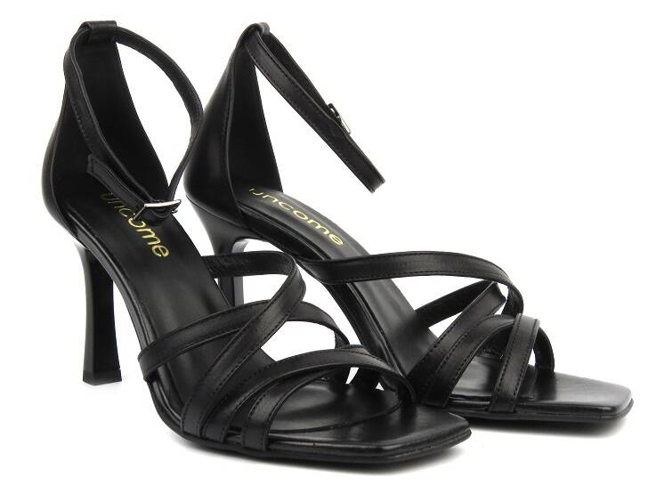 Dámské sandály na podpatku - UNCOME 38400, černé