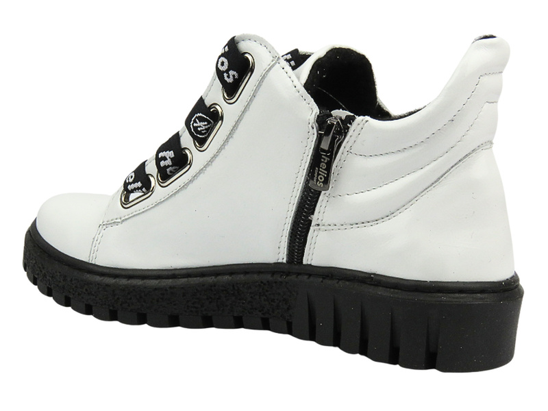 Dámské kotníkové boty polské značky HELIOS Komfort 513, bílé