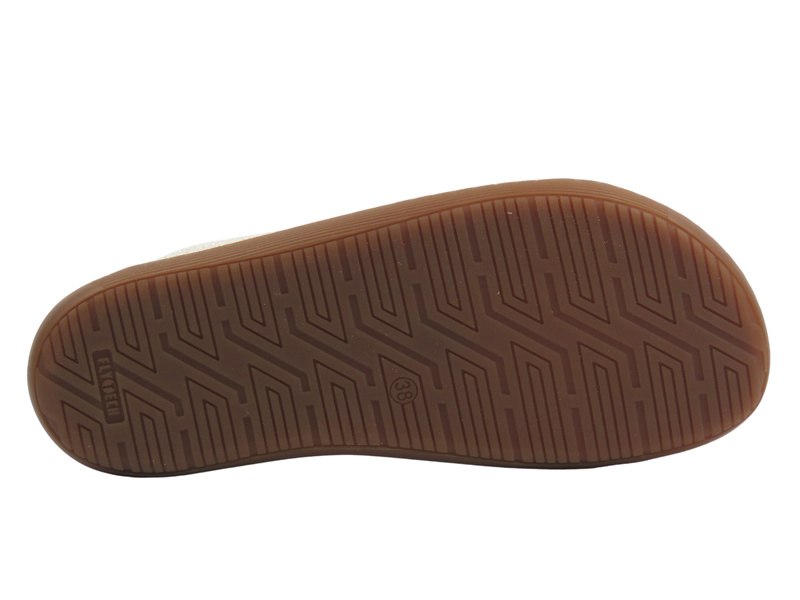 Barefoot kožené minimalistické dámské polobotky zlaté Nika Komfort 1430