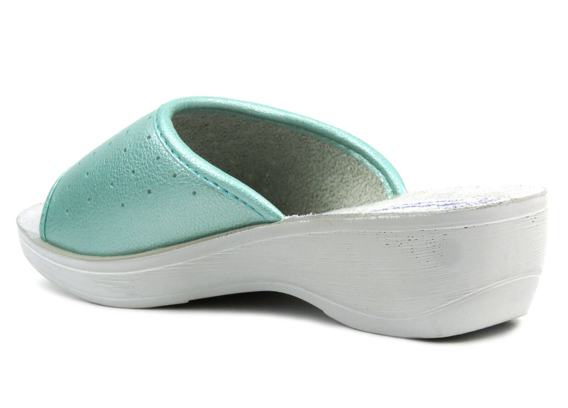 Dámské žabky s prolamovaným svrškem - INBLU PL-45/PL-45N, zelené