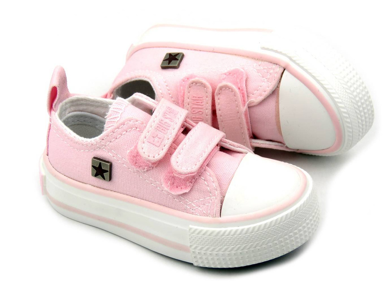 Dětské tenisky na suchý zip - Big Star HH374203, růžové