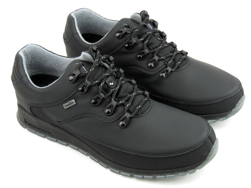 Pánská treková obuv, sportovní obuv s membránou SympaTex - NIK 03-0948, černá