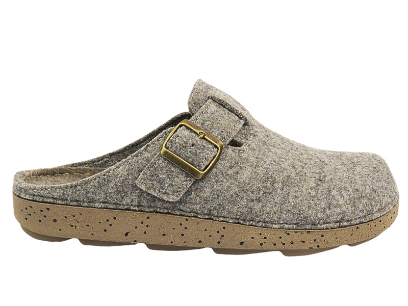 Pánské plstěné pantofle s koženou vsadkou - INBLU VE-02, tmavě modrá