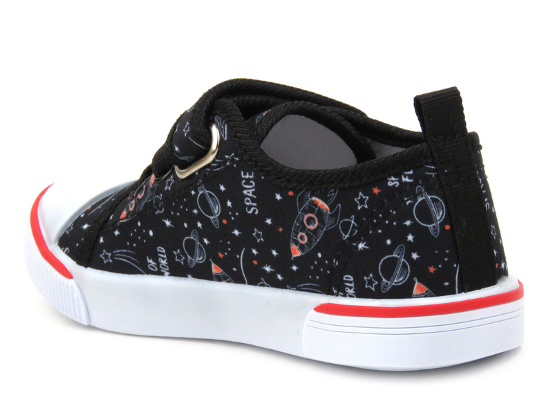 Dětské tenisky se závodním autem - American Club TEN 86/23, černé