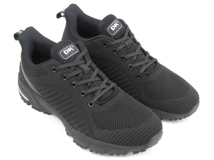 Pánská sportovní obuv ze síťoviny - DK Running VB16885, černá