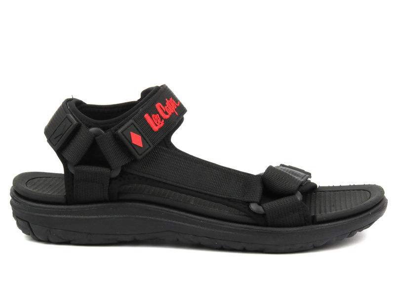 Sportovní pánské sandály na suchý zip - Lee Cooper 22-34-0960M, černé