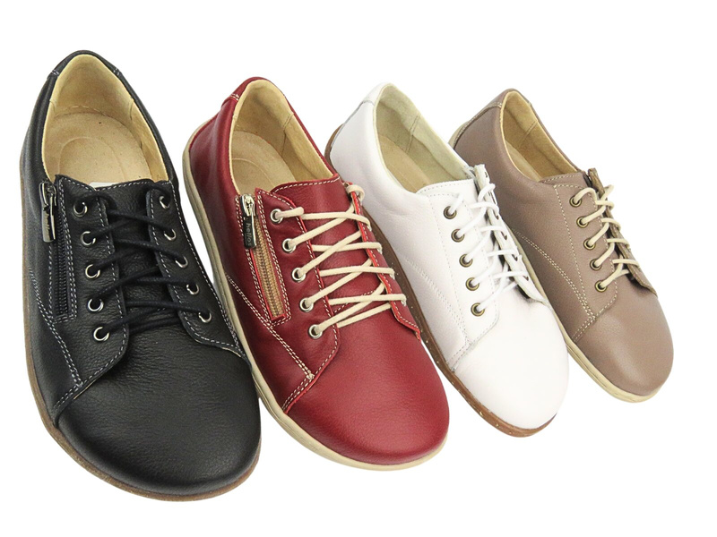 Barefoot minimalistické bílé dámské polobotky Helios Komfort 436