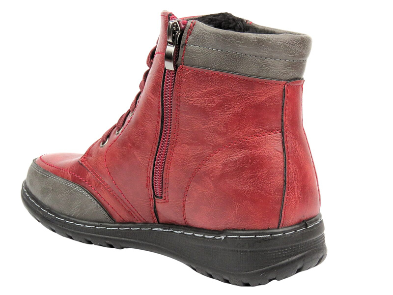 Dámské zateplené návleky - Potocki 24-90307, červená