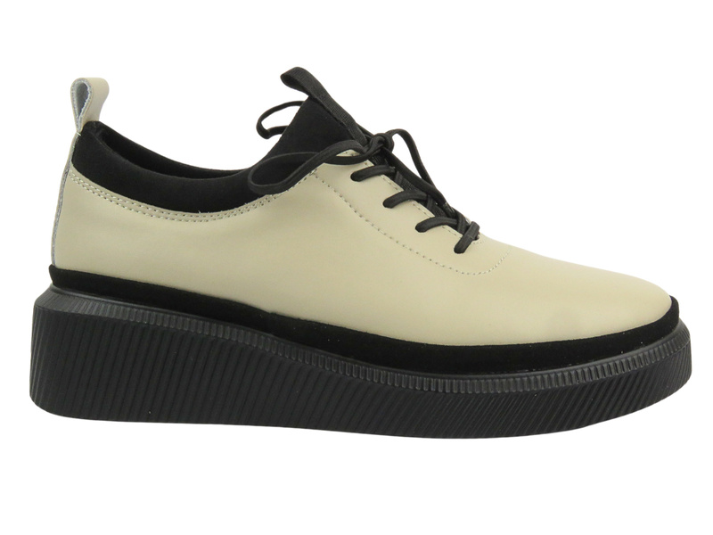 Béžové dámské kožené boty Sokolski GS J23-705