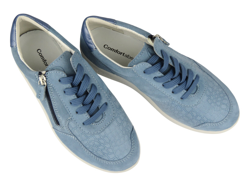 Pohodlné dámské polobotky na halluxy Comfortabel 951317-55 modré