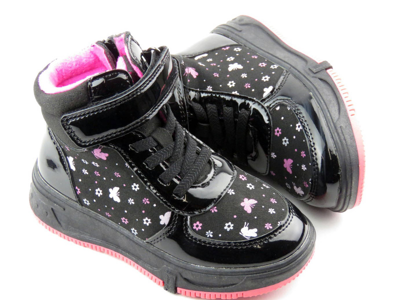 Dětské zimní kotníkové boty - AMERICAN CLUB XD 66/22, černé