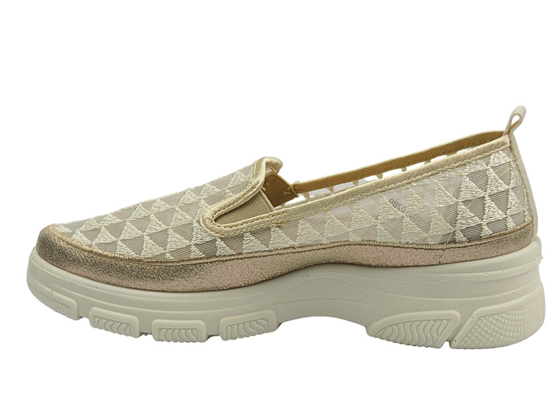 Dámské nazouvací polobotky béžové Potocki 25-103302