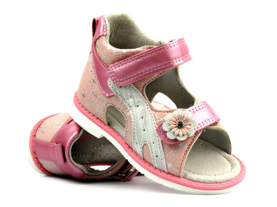 Dětské sandály s uzavřenou patou - AMERICAN CLUB XD 13/21, růžové