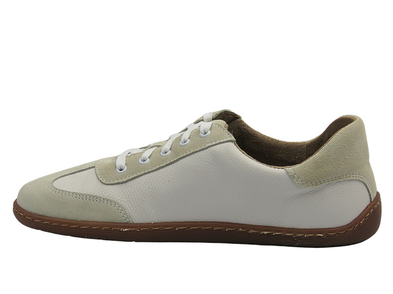 Dámské barefoot kožené bílé polobotky Wasak 0744 šířka H