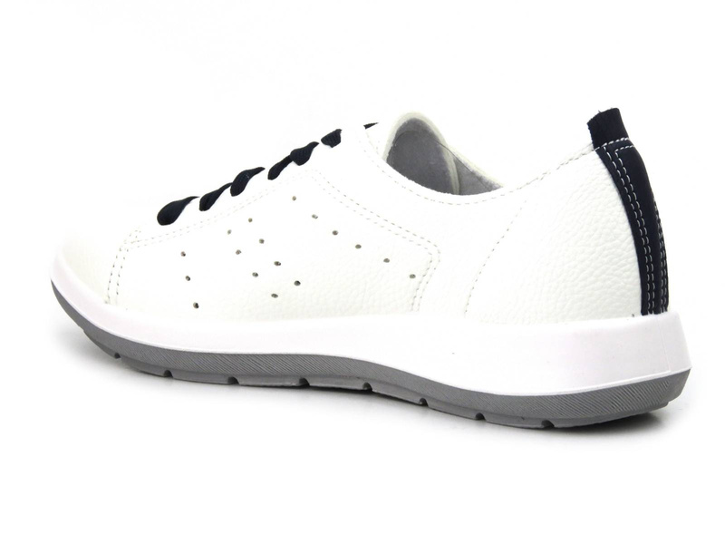 Pohodlné dámské boty na jaro a léto - Inblu WG-26, bílé s tmavě modrou