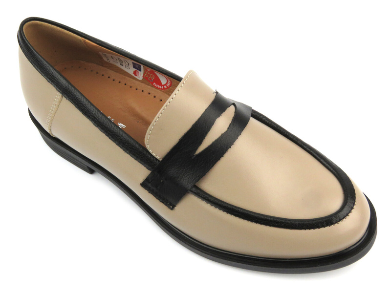 Dámské kožené boty - GALANT 1026, béžová