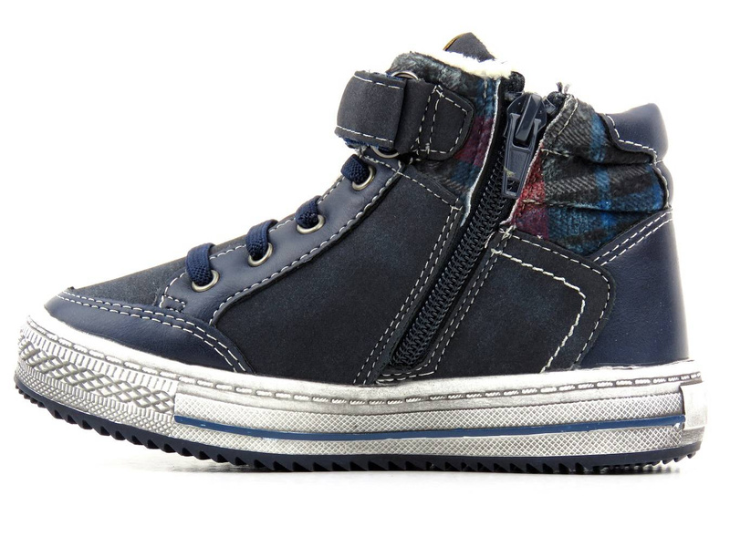 Teplé dětské boty AMERICAN CLUB GC 25/21, tmavě modrá