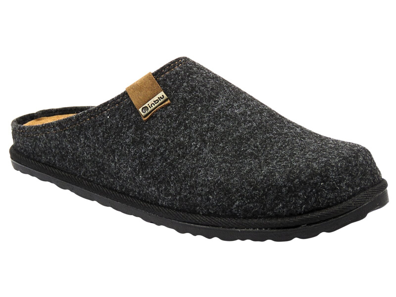 Pohodlné pánské pantofle INBLU SI-25, grafitové