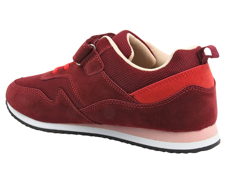 Befado Mládežnická sportovní obuv 516Q216 Červená na suchý zip