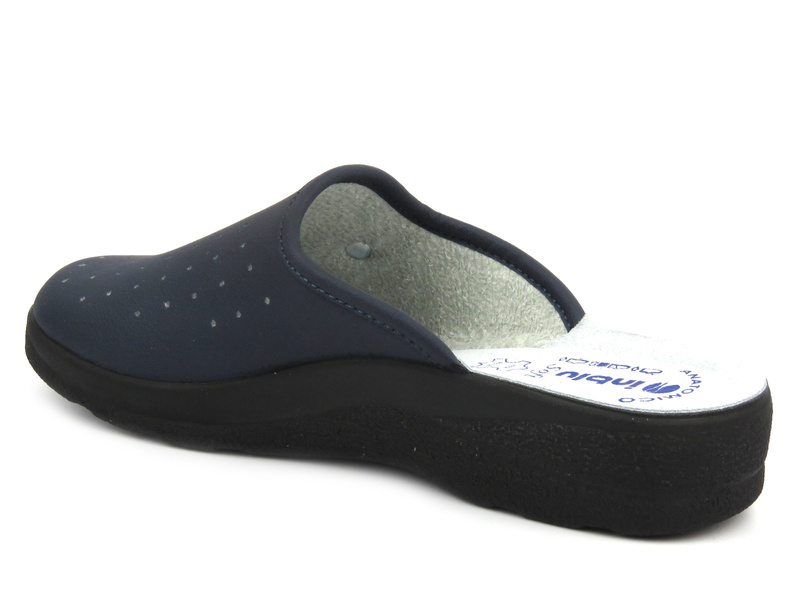 Pánské plstěné pantofle s koženou vsadkou - INBLU VE-02, tmavě šedá