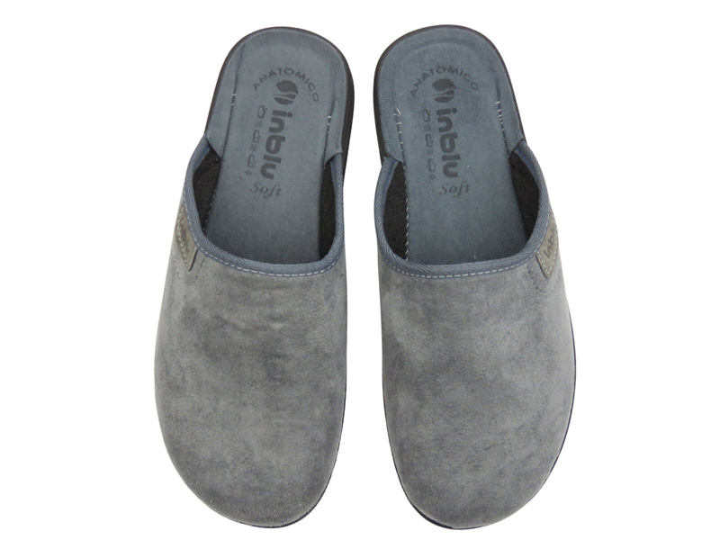 Pánské pantofle s měkkou stélkou, Inblu DG‑82U šedé