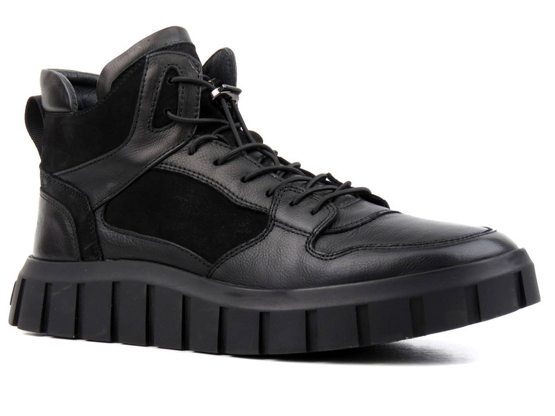 Pánské zimní tenisky - JOHN DOUBARE H1706L-W25-P742R, černé