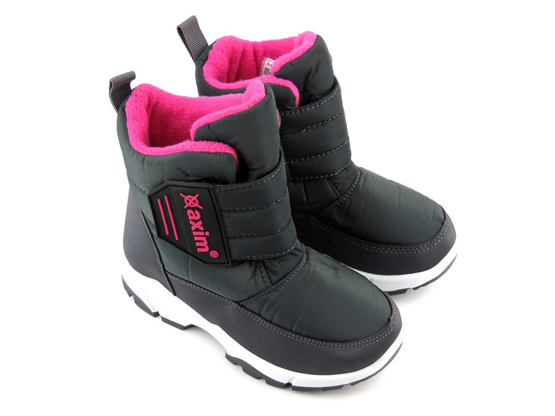 Dětské sněhule, zimní boty - WOJTYŁKO AXIM 21042, šedá