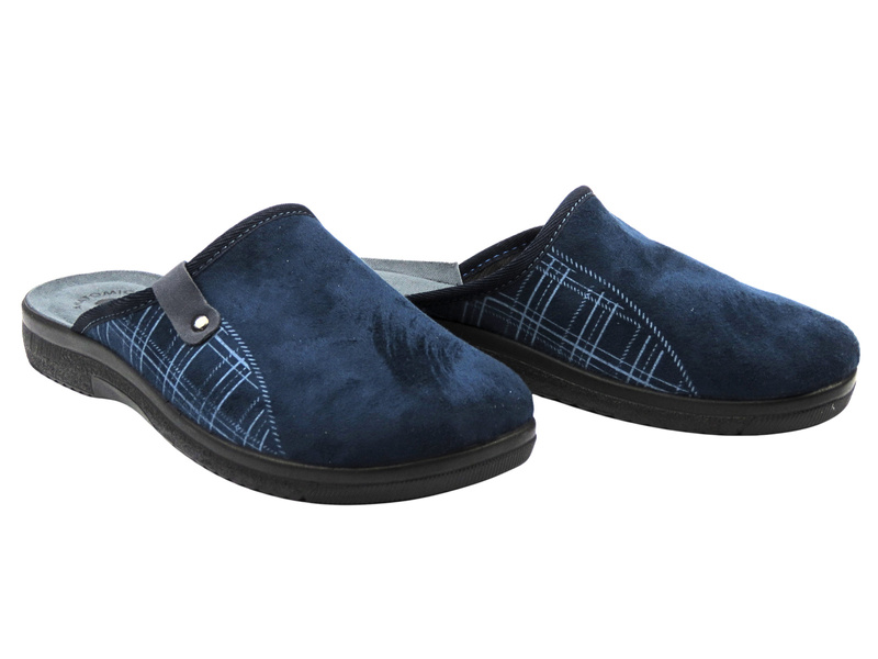 Pohodlné pánské pantofle INBLU DG-17, tmavě modré