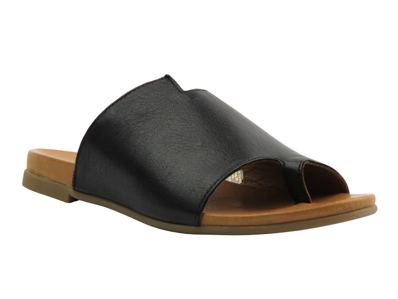 Kožené dámské nazouváky černé Piazza 900000-01  