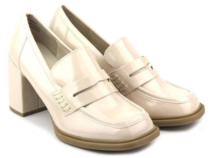 Lodičky, dámské boty na vysokém podpatku - Marco Tozzi 2-24403-20, béžová