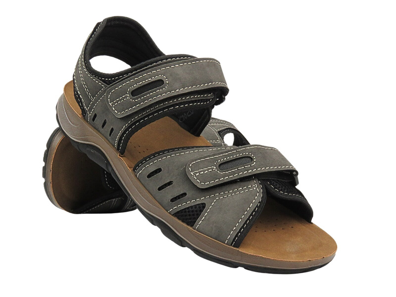 Pánské sandály memphis 1532-003, šedé
