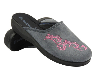 Inblu Dámské domácí pantofle CA-12X Grey Slip-on
