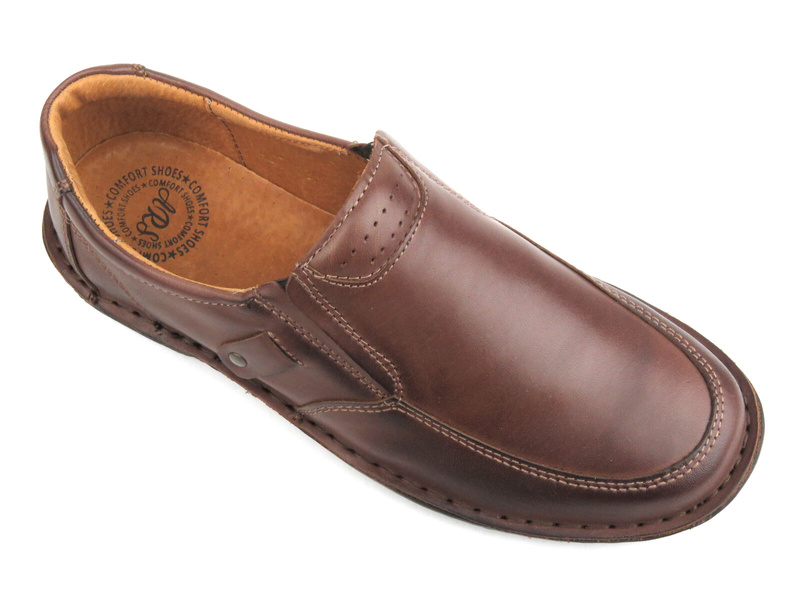 Kožené pánské boty - Waldi 0947, hnědé