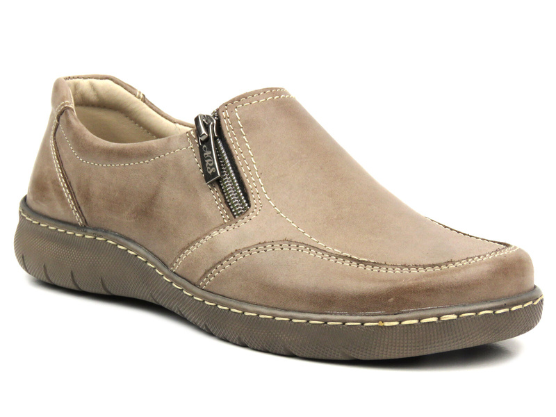 Dámské kožené boty - Waldi 0820, béžová