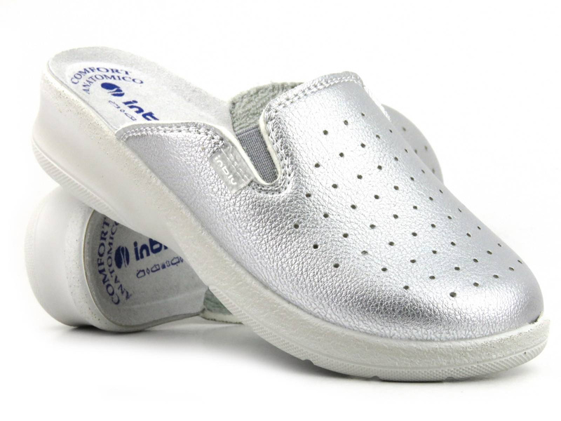 Inblu dámské hygienické žabky 50-34, stříbrné