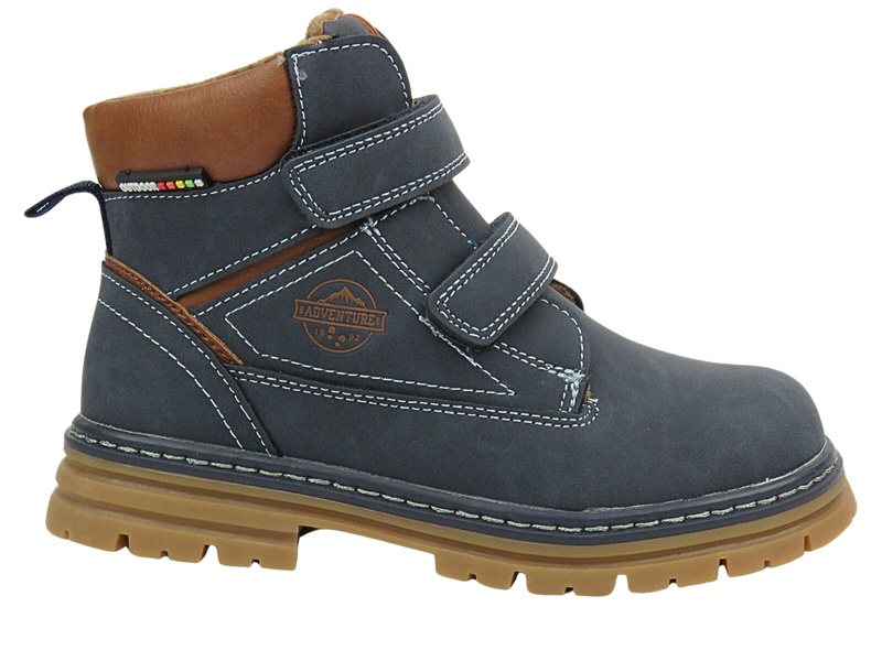 American Club XD 100/23 Dětské boty Navy Blue na suchý zip