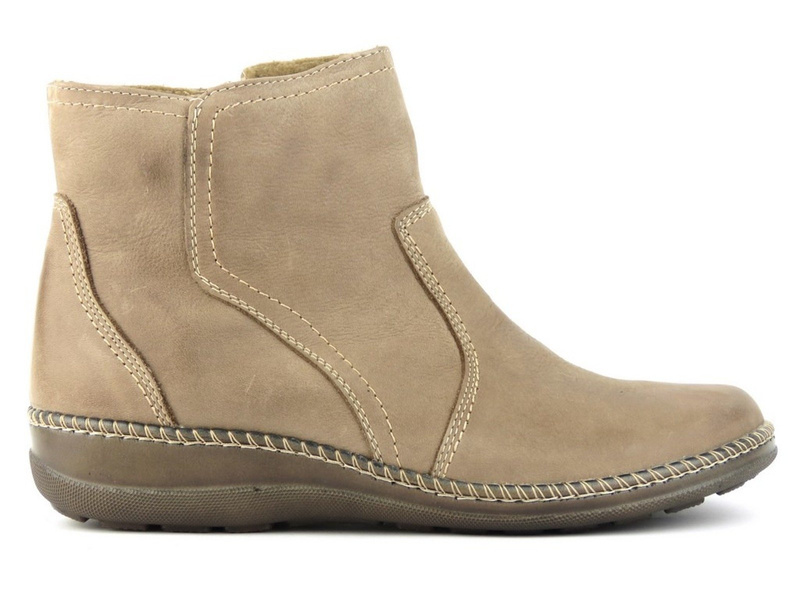 Dámské kozačky HELIOS 645, tmavě béžová