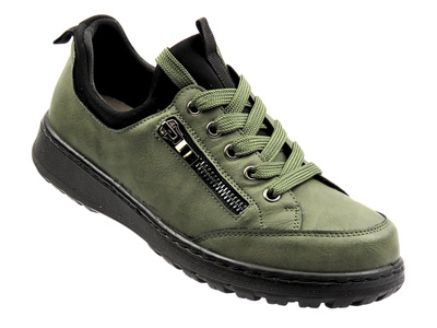 Sportovní dámské polobotky zelené Potocki 25-90359