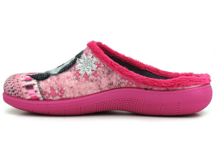 Dámské a mládežnické pantofle s měkkou vsadkou - INBLU EC-81, růžové s tučňákem