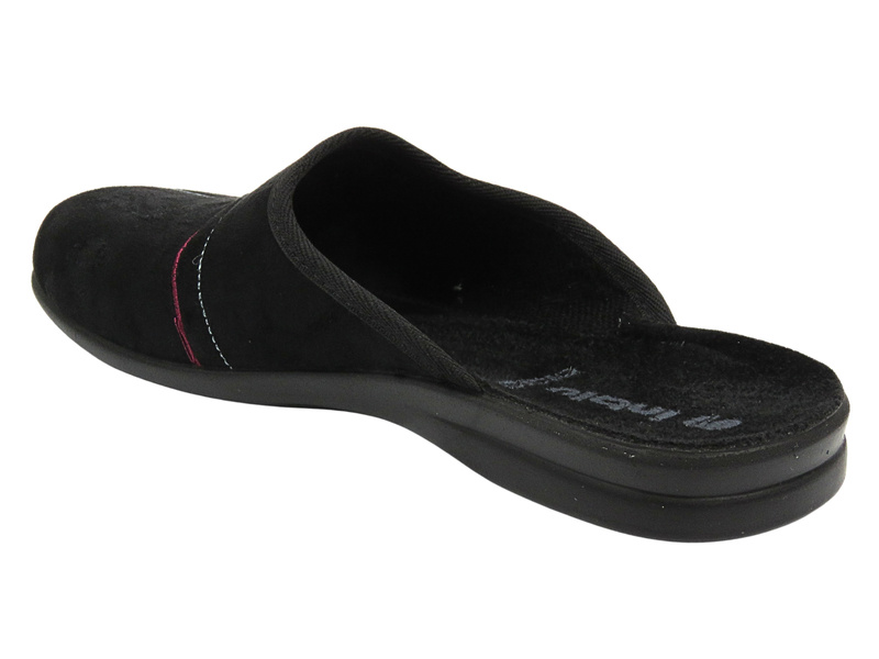 INBLU Pánské pantofle s měkkou stélkou OG-2D Black Slip-on